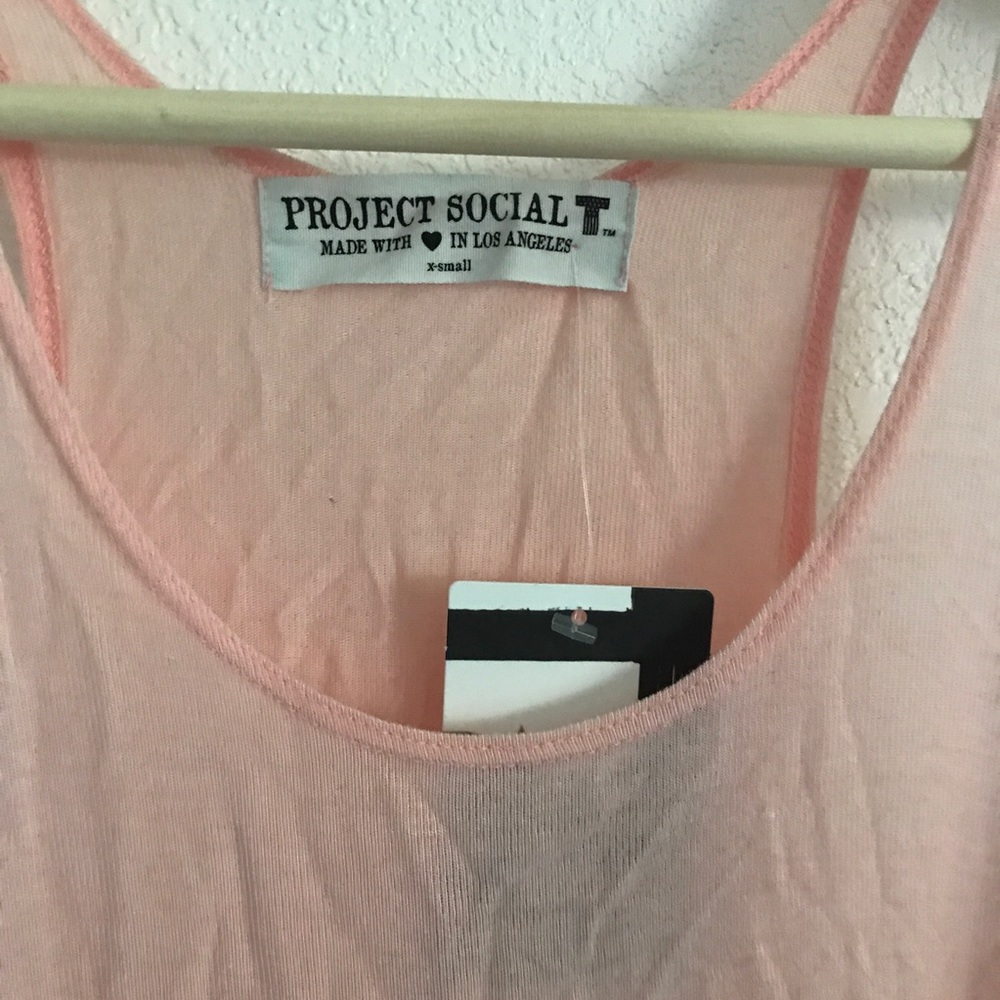 Urban outfitters pale pink blush flowy tank top - Picture 3 of 3